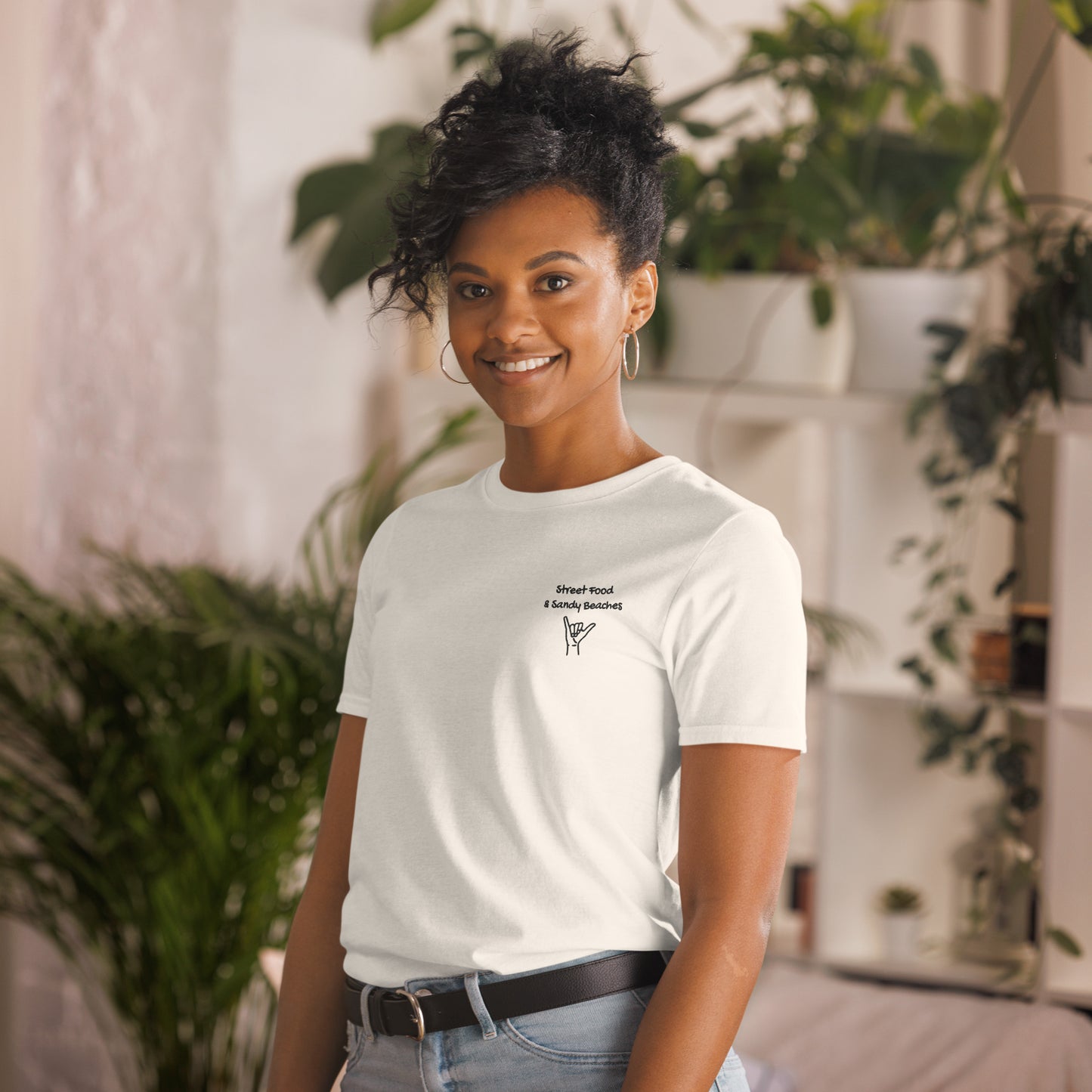 Street Food and Sandy Beaches - Short-Sleeve Unisex T-Shirt for Travel Lovers - Travel Clothing