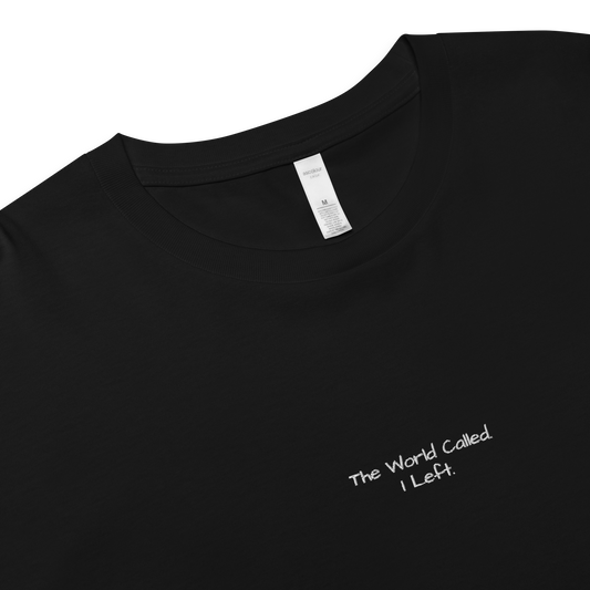 The World Called I Left - Women’s crop top - Perfect Travel Gift -  Travel Clothing