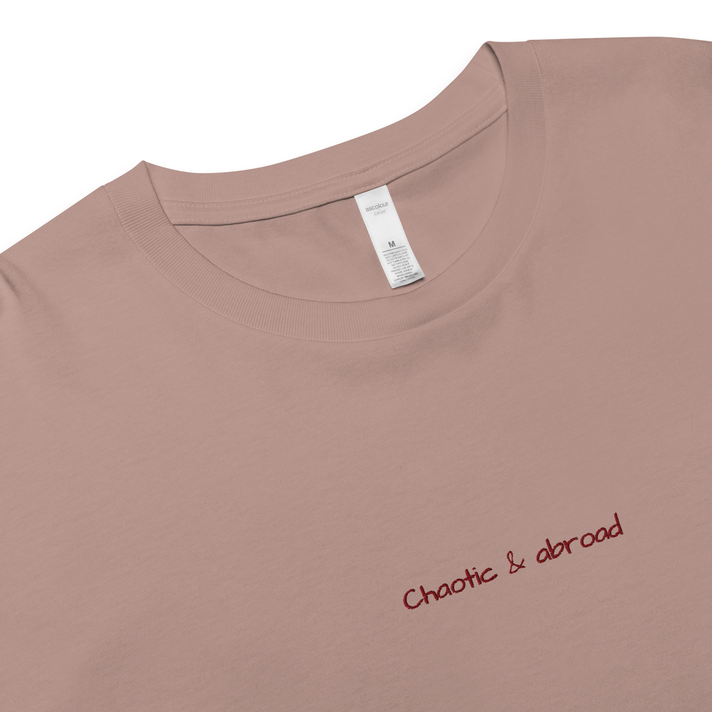 Chaotic and Abroad - Women’s crop top Perfect Gift for Travellers - Travel Clothing