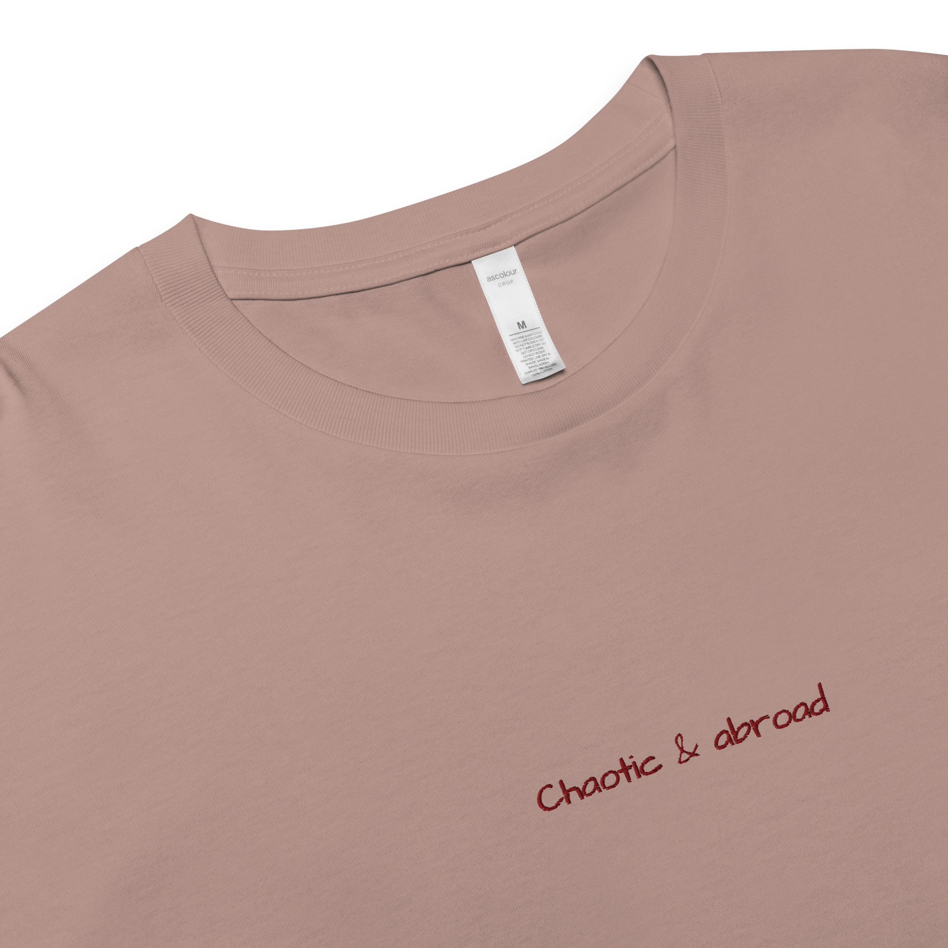 Chaotic and Abroad - Women’s crop top Perfect Gift for Travellers -  Travel Clothing