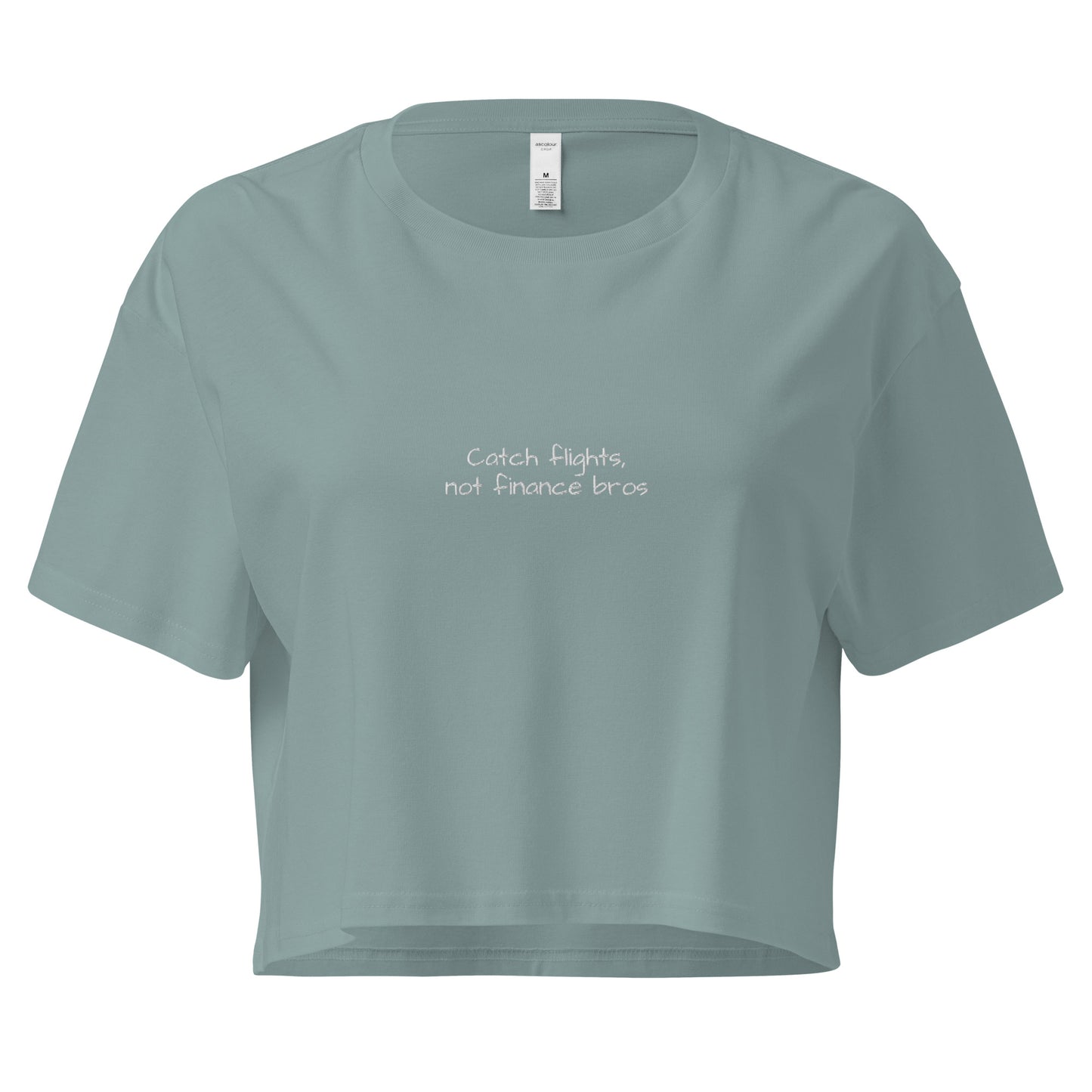 Catch Flights Crop Top - Unique cropped t-shirt for women who love to travel - Travel Clothing