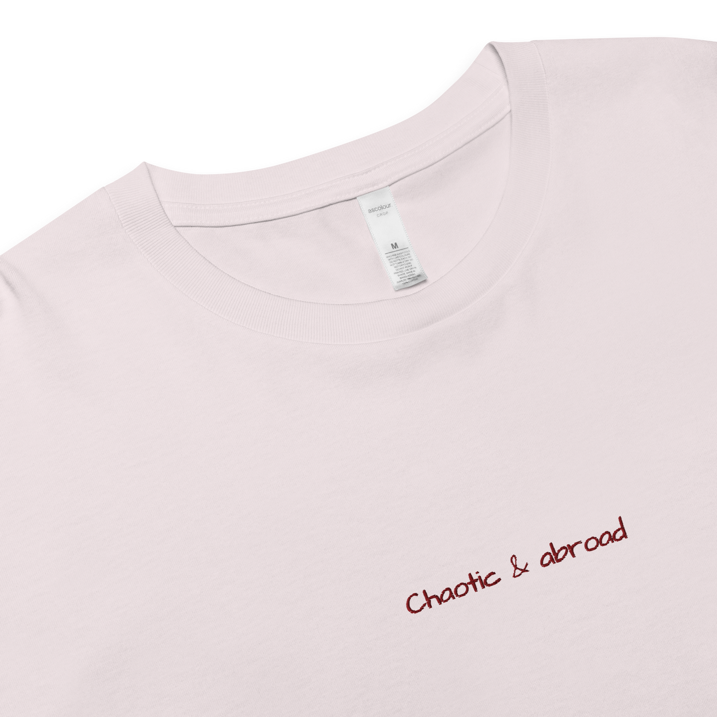 Chaotic and Abroad - Women’s crop top Perfect Gift for Travellers -  Travel Clothing