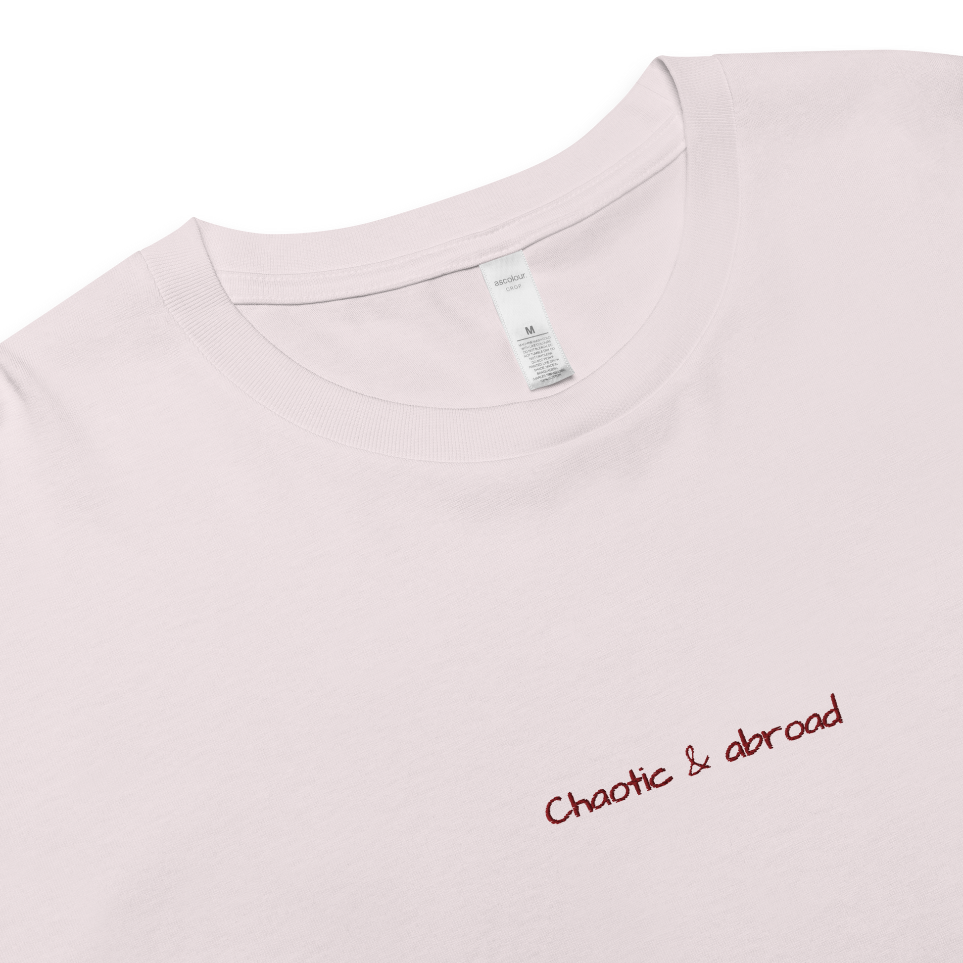 Chaotic and Abroad - Women’s crop top Perfect Gift for Travellers -  Travel Clothing
