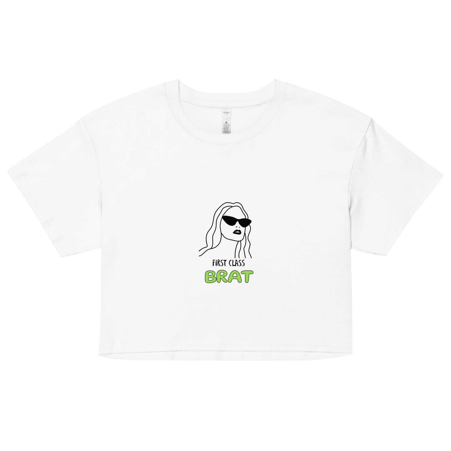 BRAT Crop Top - Summer Outfits Women's Crop Top -  Travel Clothing