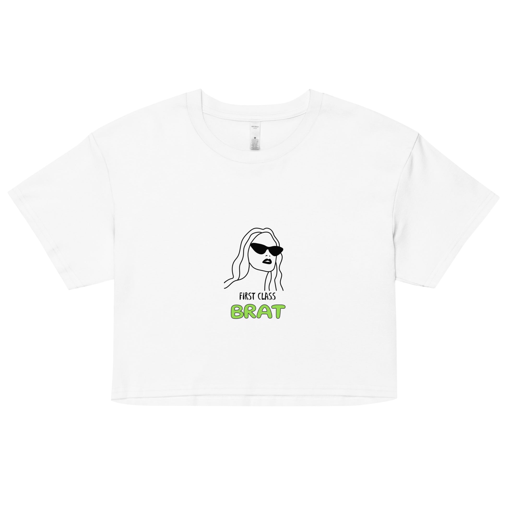 BRAT Crop Top - Summer Outfits Women's Crop Top -  Travel Clothing