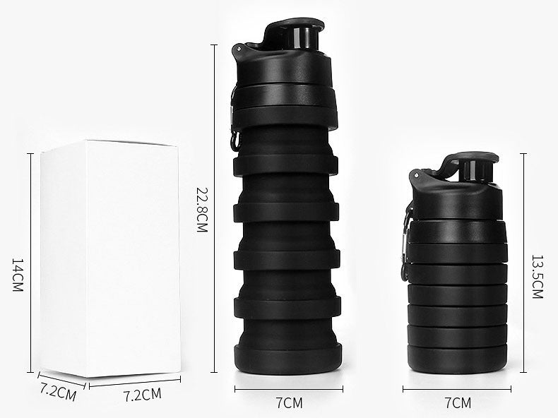 Foldable Water Bottle - Lightweight, Travel-Friendly Water Bottle