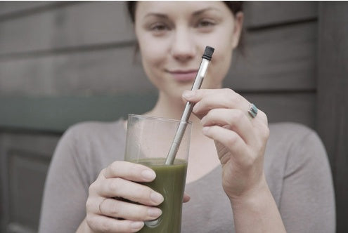 Portable Folding Stainless Steel Reusable Straw with Cleaning Rod & Case | Travel-Friendly – Travel Accessories