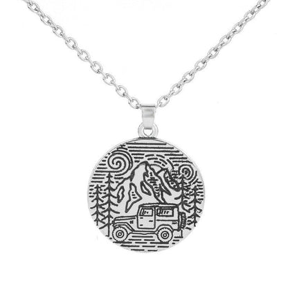 Camping Adventure Necklaces – Mountain & Jeep and “Find Your Road” | Tribe Feel  Travel Jewellery