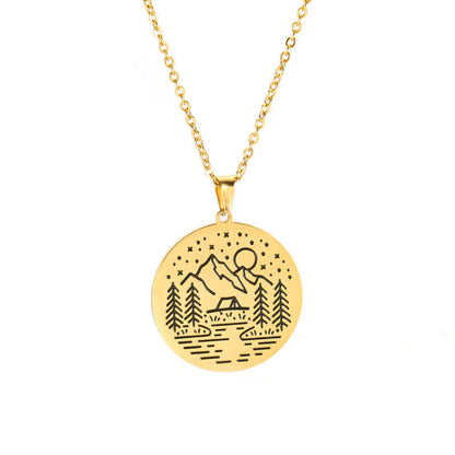 Mountain Adventure Necklace – Nature & Camping Inspired | Tribe Feel  Travel Gifts