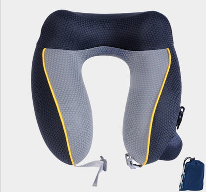 Inflatable U-Shaped Travel Neck Pillow with Adjustable Strap – Lightweight & Compact for Flights, Holidays & Commuting -  Travel essentials