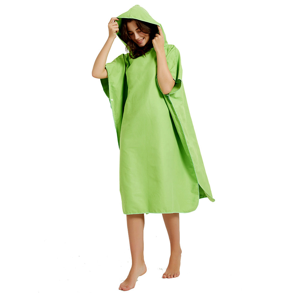 Quick-Dry Microfiber Changing Bathrobe – Lightweight & Ultra-Absorbent Beach Towel - Tribe Feel