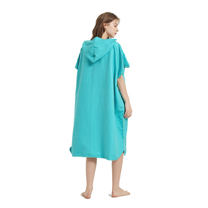 Quick-Dry Microfiber Changing Bathrobe – Lightweight & Ultra-Absorbent Beach Towel - Tribe Feel