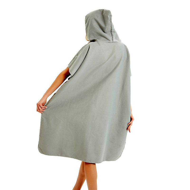 Quick-Dry Microfiber Changing Bathrobe – Lightweight & Ultra-Absorbent Beach Towel - Tribe Feel