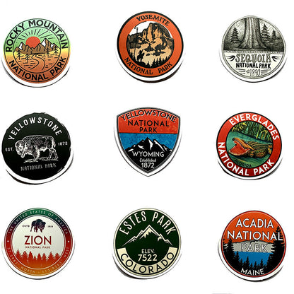 US National Park Travel Stickers – Waterproof Stickers for Suitcase, Laptop & Luggage Decoration