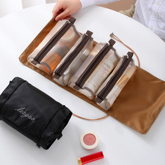 4-in-1 Cosmetic Travel Bag Organiser – Compact & Foldable Beauty Storage | Tribe Feel  Travel Organisers