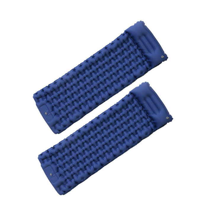 Inflatable camping sleeping pad for comfort