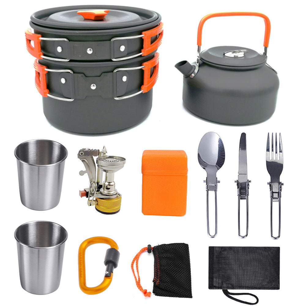 Compact camping cookware for outdoor adventure