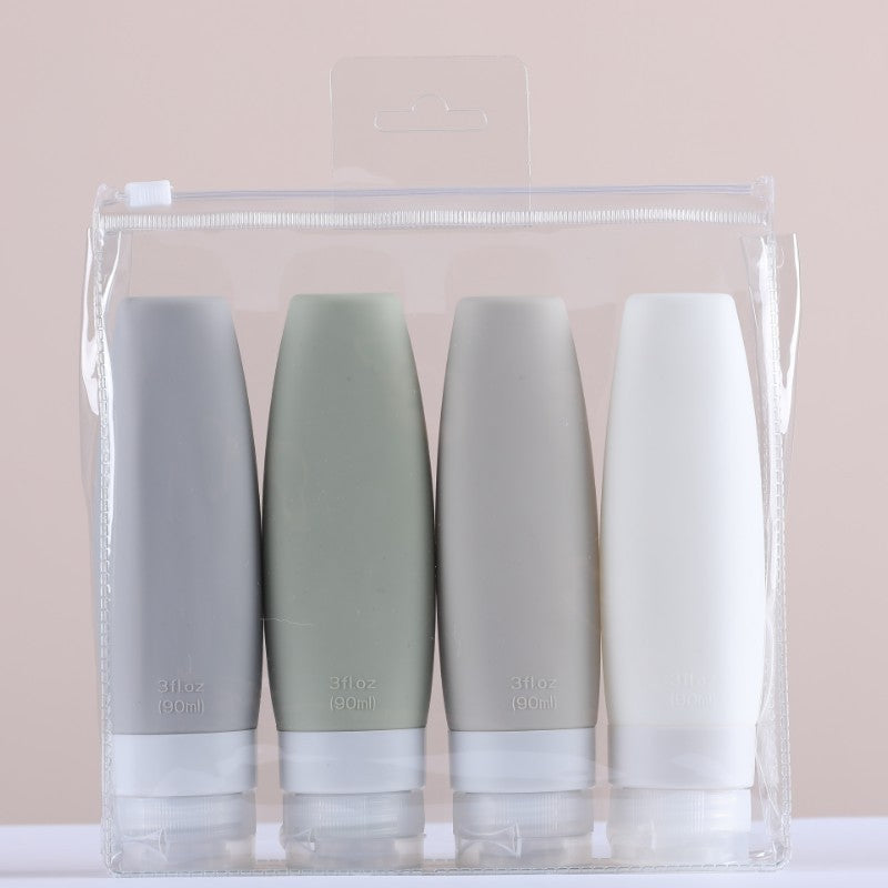 Re-fillable Silicone Travel Bottles Set – Portable, Reusable Toiletries Containers