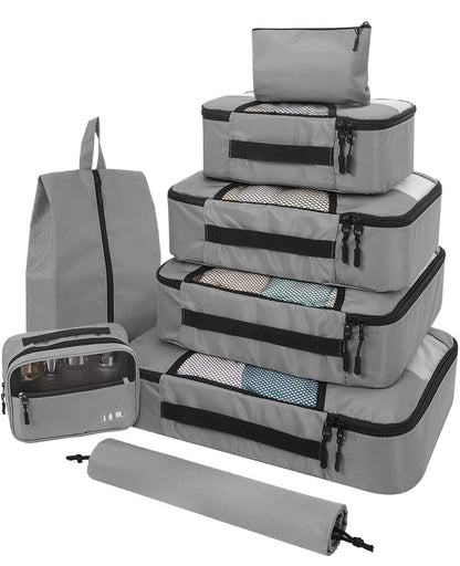8 Pieces Travel Organisers - Packing cubes