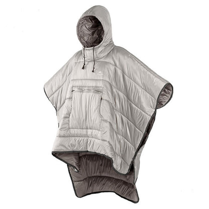 Warm Quilted Poncho | Waterproof Winter Camping Clothing for Travellers UK  Travel Clothing