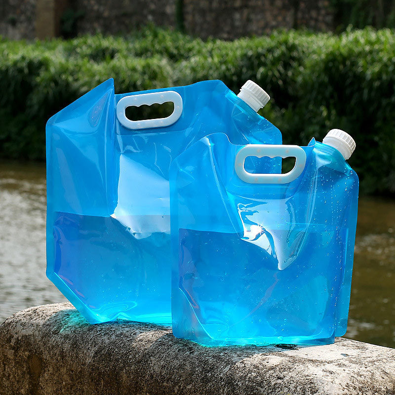 Foldable Water Bags with Optional Faucet – Portable Camping Water Containers in Multiple Sizes  Travel Gadgets
