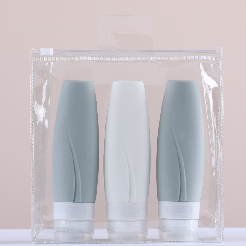 Re-fillable Silicone Travel Bottles Set – Portable, Reusable Toiletries Containers