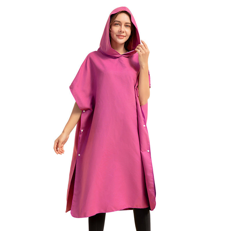 Quick-Dry Microfiber Changing Bathrobe – Lightweight & Ultra-Absorbent Beach Towel - Tribe Feel