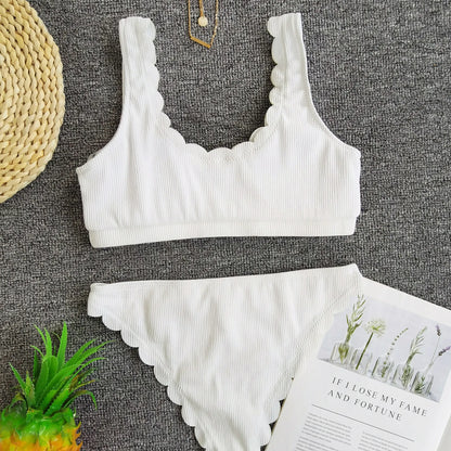 Petals Swimsuit Textured Bikini – Effortless Style for the Sun – Travel Accessories