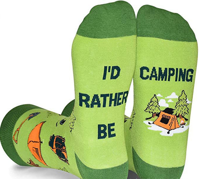 Perfect Gift for Hikers & Campers – I’d Rather Be Camping & Hiking Socks | Tribe Feel  Travel Clothes
