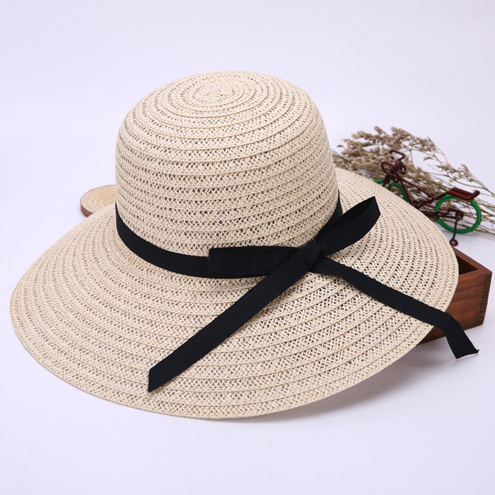 Beach straw hat front view, straw hat for travel outfit