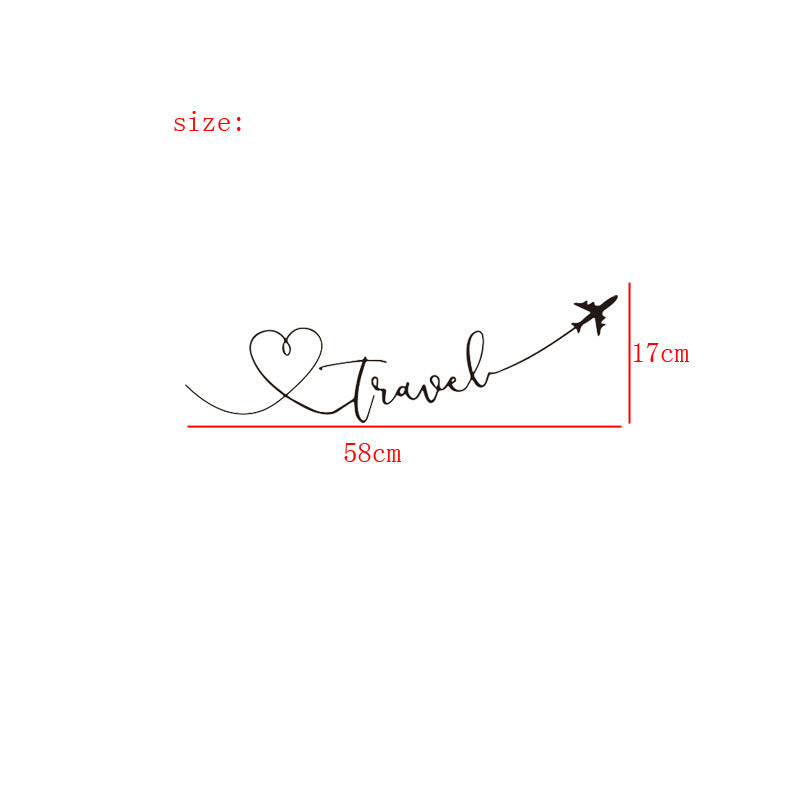 Travel Wall Stickers with Plane – Unique Travel Gift & Room Décor for Travel Lovers -  Travel Gifts