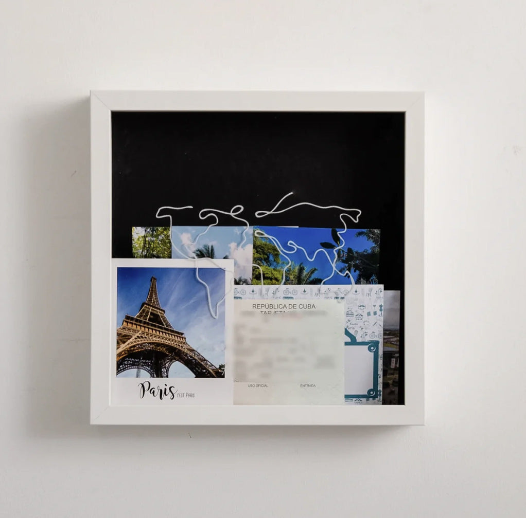 Adventures Memory Travel Box - Storage for Travel Tickets Souvenirs Photos and Memories - Tribe Feel
