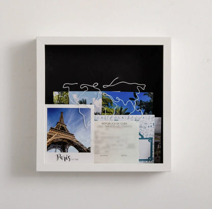 Adventures Memory Travel Box - Storage for Travel Tickets Souvenirs Photos and Memories - Tribe Feel