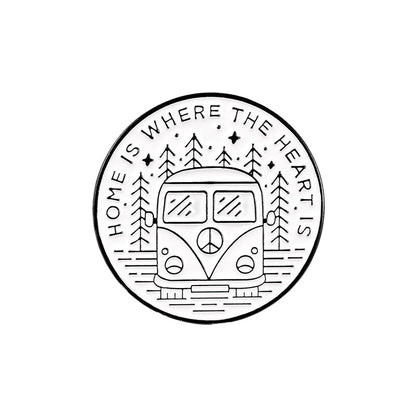 Adventure Pins – “Home is Where the Heart Is” & “Find Your Road” | Tribe Feel  Travel Jewellery