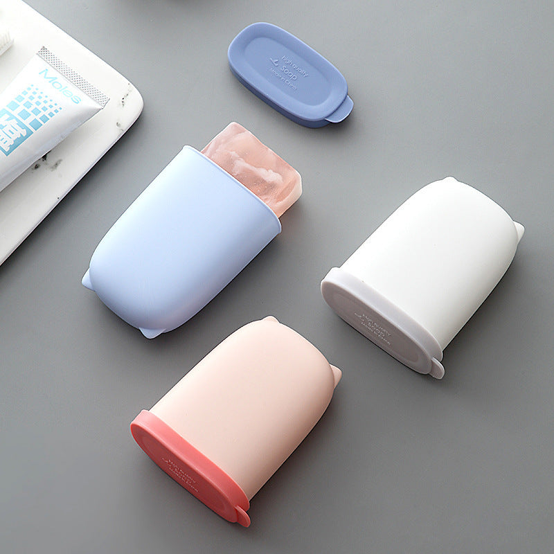 Silicone Travel Soap Storage Case | Durable & Compact Soap Holder – Travel Accessories Travel Organisers Travel Gear Travel Gifts Travel Essentials