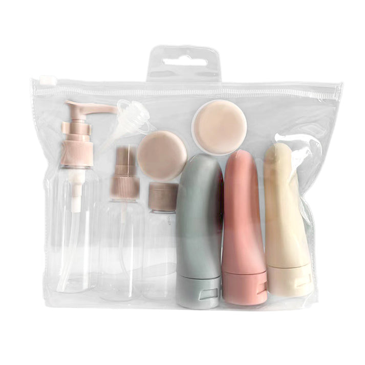 11-Piece Refillable Travel Toiletry Bottles - Cabin-Approved Set for Skincare, Shampoo & Cosmetics