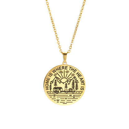 Mountain Adventure Necklace – Nature & Camping Inspired | Tribe Feel  Travel Gifts