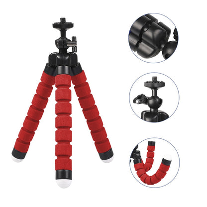 Flexible Octopus Mount Mini Tripod with Bluetooth Remote – Versatile Stand for Your Smartphone – Travel Accessories - Tribe Feel