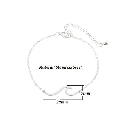 Sea Wave Beach Bracelet – Stainless Steel | Travel-Inspired Jewellery & Sea Lover Gift -  Travel gift