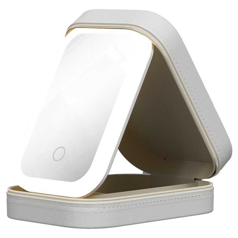 Portable Makeup Storage Box with LED Light Mirror - Travel Makeup Cosmetics Storage Box With Touch Light – Travel Accessories Travel Organiser - Tribe Feel