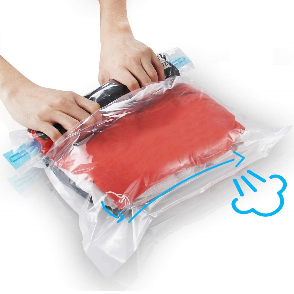 Compression Vacuum Storage Bags for Travel – Space-Saving Packing Organiser | Tribe Feel  Travel Organisers