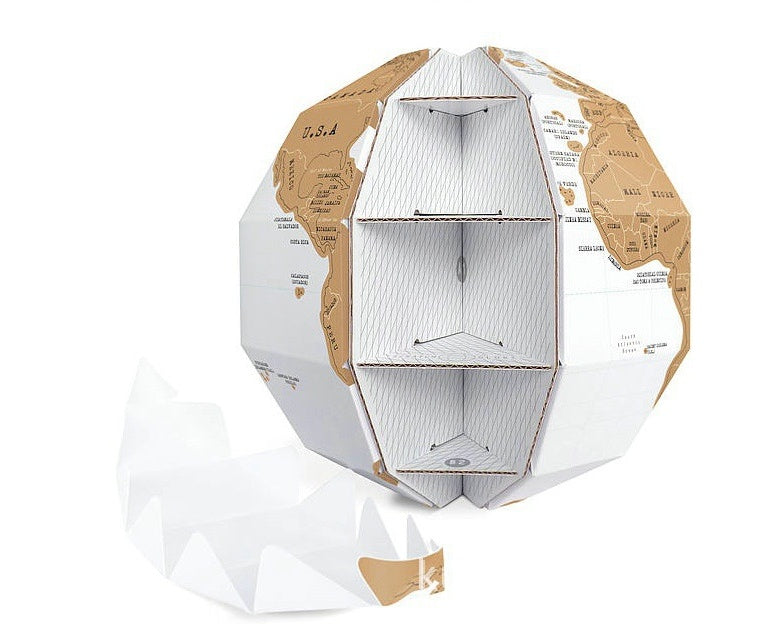 3D Scratch Globe Map for travellers - Tribe Feel