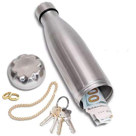 Water Bottle with Hidden Storage – Secret Compartment for Beach, Travel & Backpacking | Tribe Feel  Travel Gadgets
