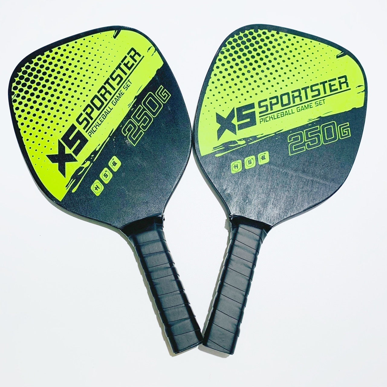 Pickleball Set with 2 Pickleball Rackets & 4 Balls – Easy-to-Carry Set for Camping & Outdoor Trips