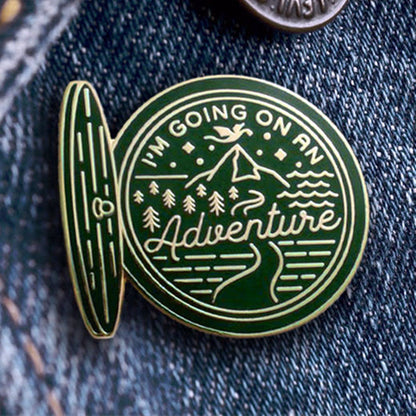 “Going on an Adventure” Brooch – Travel-Inspired Pin | Tribe Feel  Travel Jewellery