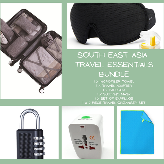 South East Asia Travel Essentials Bundle – The Ultimate Hostel Travel Kit for Adventure Seekers - Tribe Feel