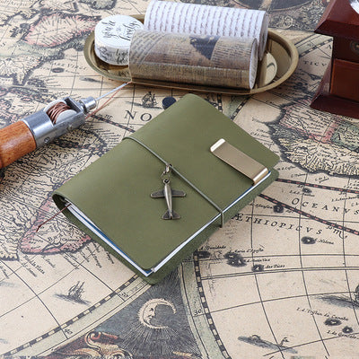 Vintage Leather Traveller's Notebook  Travel journal green