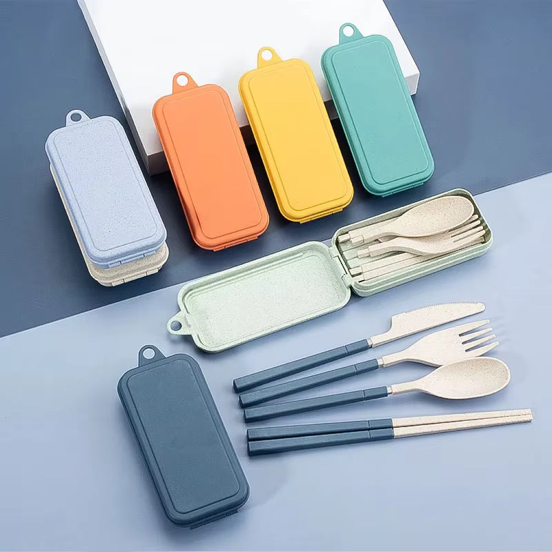 Foldable Travel Cutlery Set with Case – Eco-Friendly & Portable | Tribe Feel  Travel Essentials
