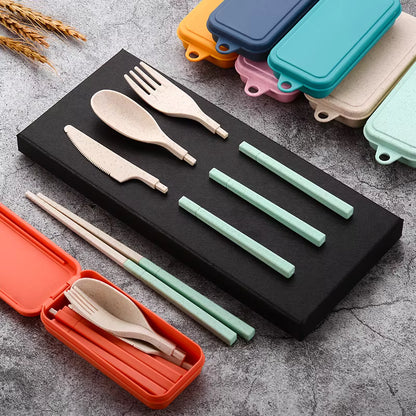 Foldable Travel Cutlery Set with Case – Eco-Friendly & Portable | Tribe Feel  Travel Essentials