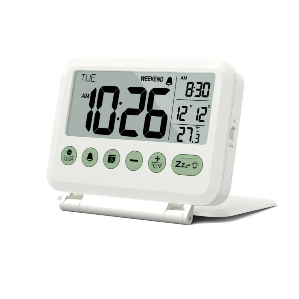 Travel Clock Compact Digital Travel Alarm Clock for Home & Travel 